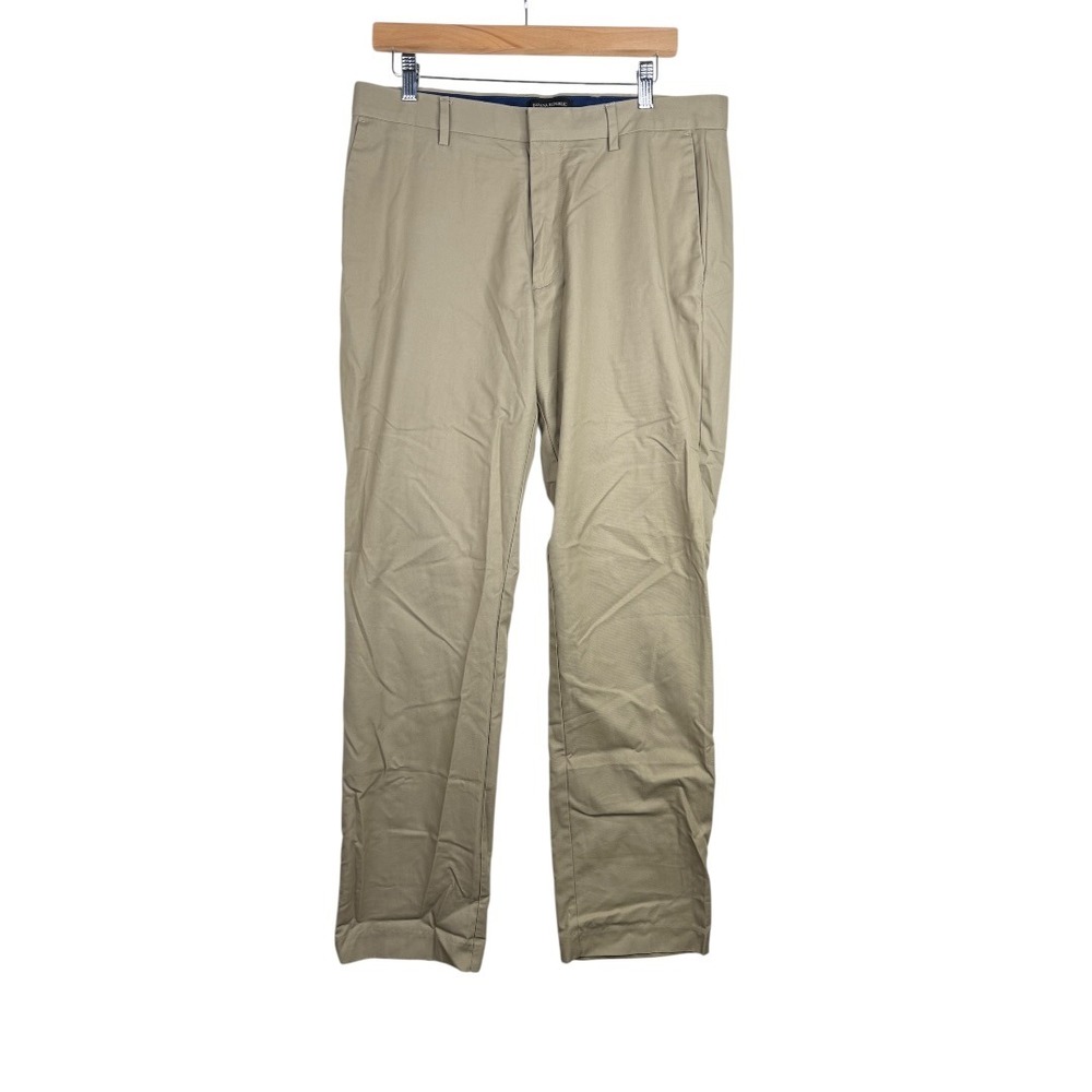 Banana Republic Non‎ Iron Tailored Slim Fit size 34X34 Khaki/Beige